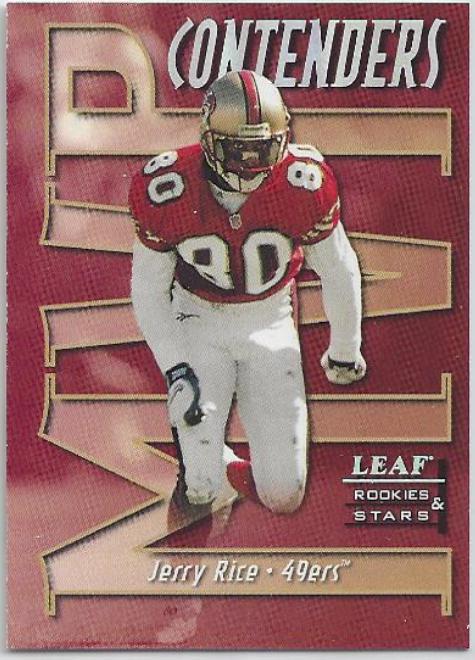 1998 Leaf Rookies & Stars #12 Jerry Rice MVP Contenders #/2500