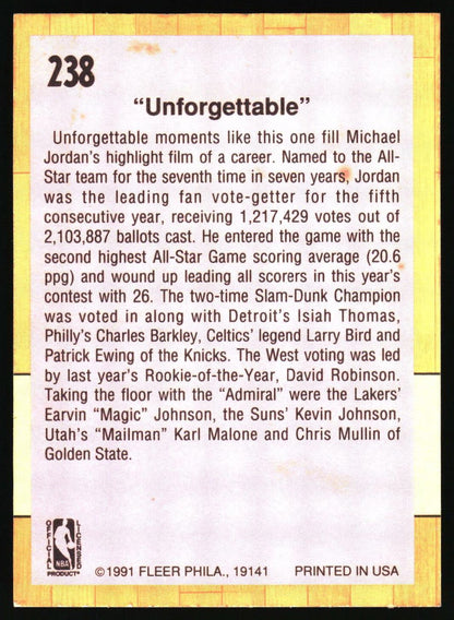 1991-92 Fleer #238 1991 All-Star Game