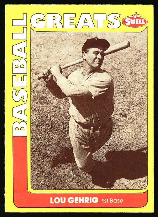 1991 Swell Baseball Greats #125 Lou Gehrig