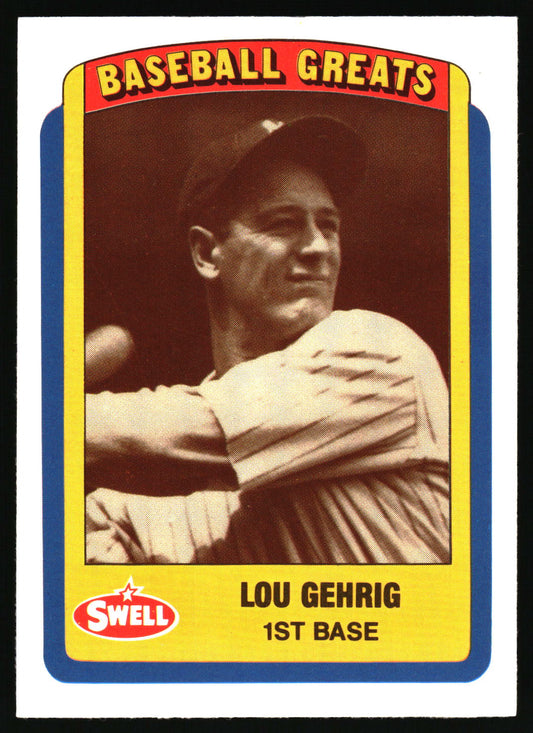 1990 Swell Baseball Greats #25 Lou Gehrig