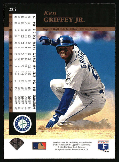 1994 Upper Deck #224b Ken Griffey Jr.