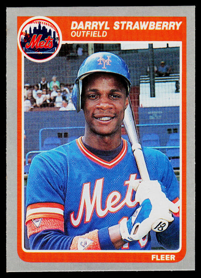 1985 Fleer #93 Darryl Strawberry