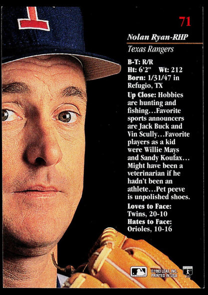 1993 Studio #71 Nolan Ryan
