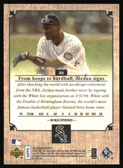 2007 Upper Deck Masterpieces #46 Michael Jordan