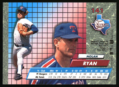 1992 Ultra #141 Nolan Ryan