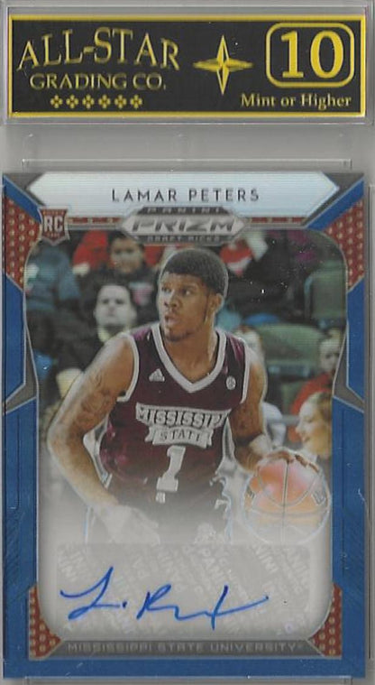 2019 Panini Prizm Draft Picks #125 Lamar Peters - Autographed