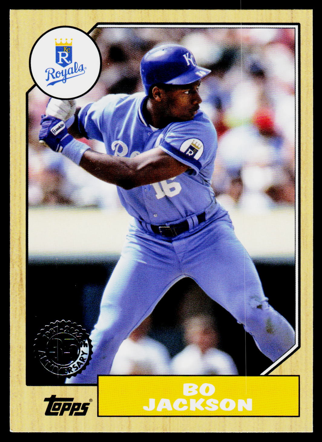 2022 Topps #T87-21 Bo Jackson 1987 Topps Baseball 35th Anniversary (Series One)