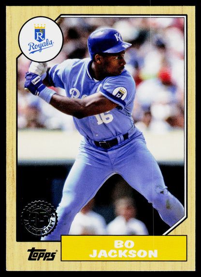 2022 Topps #T87-21 Bo Jackson 1987 Topps Baseball 35th Anniversary (Series One)