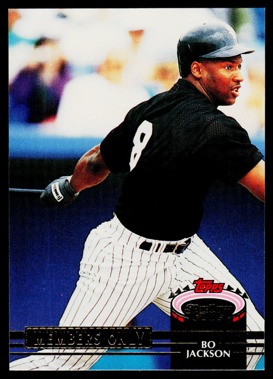 1992 Stadium Club Members Only #NNO Bo Jackson