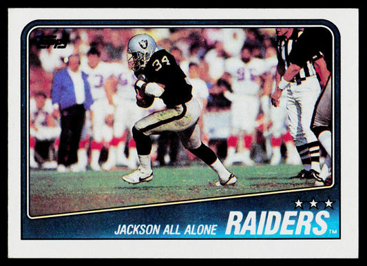 1988 Topps #325 Raiders Team Leaders - Bo Jackson