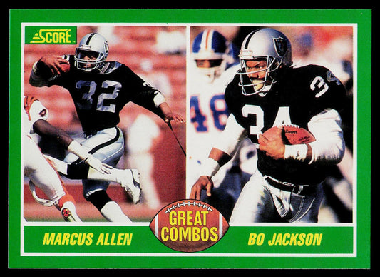 1989 Score #284 Marcus Allen / Bo Jackson