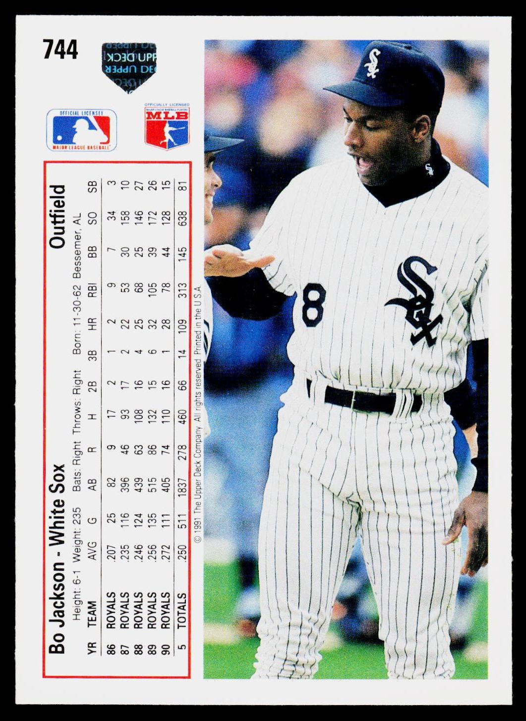 1991 Upper Deck #744 Bo Jackson