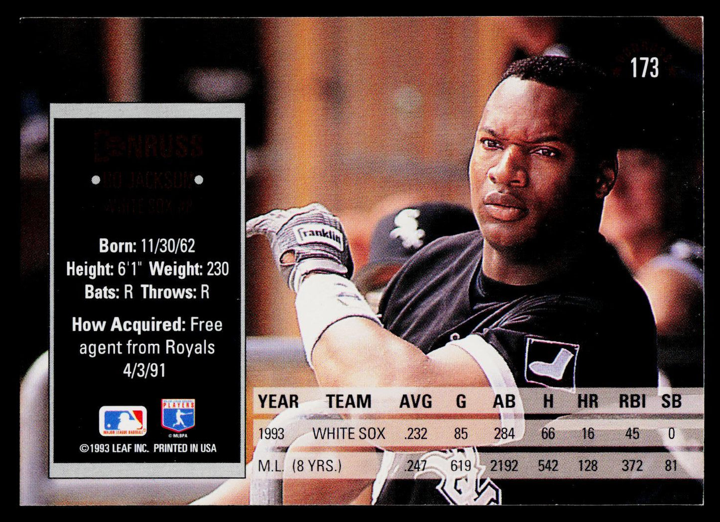 1994 Donruss #173 Bo Jackson