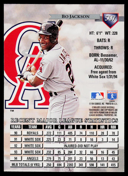 1995 Donruss #507 Bo Jackson