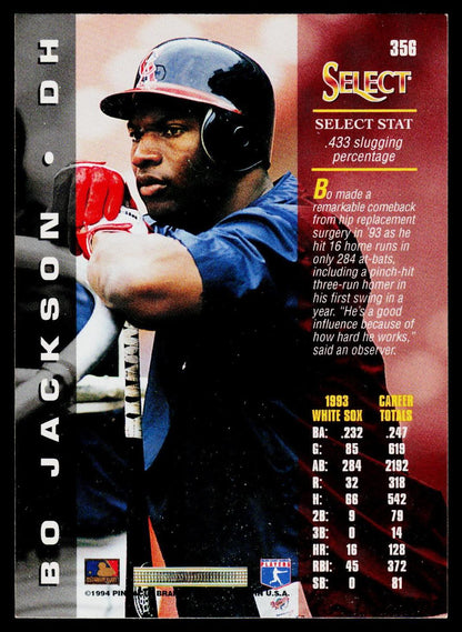 1994 Select #356 Bo Jackson