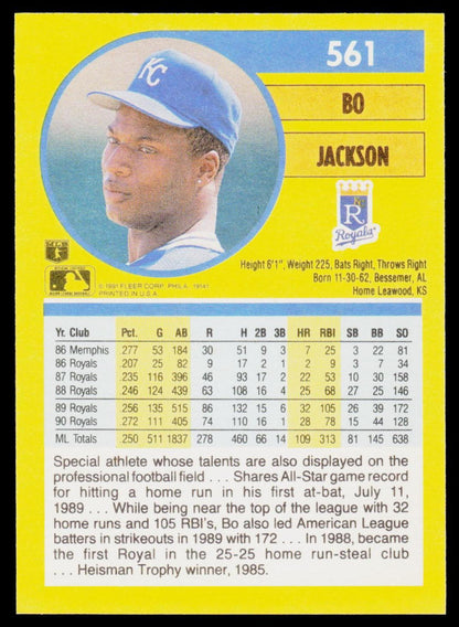 1991 Fleer #561 Bo Jackson