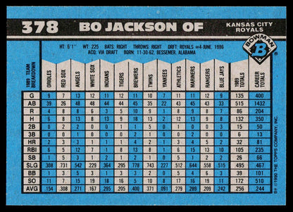 1990 Bowman #378 Bo Jackson