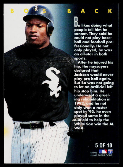 1994 Fleer #5 Bo Jackson Golden Moments