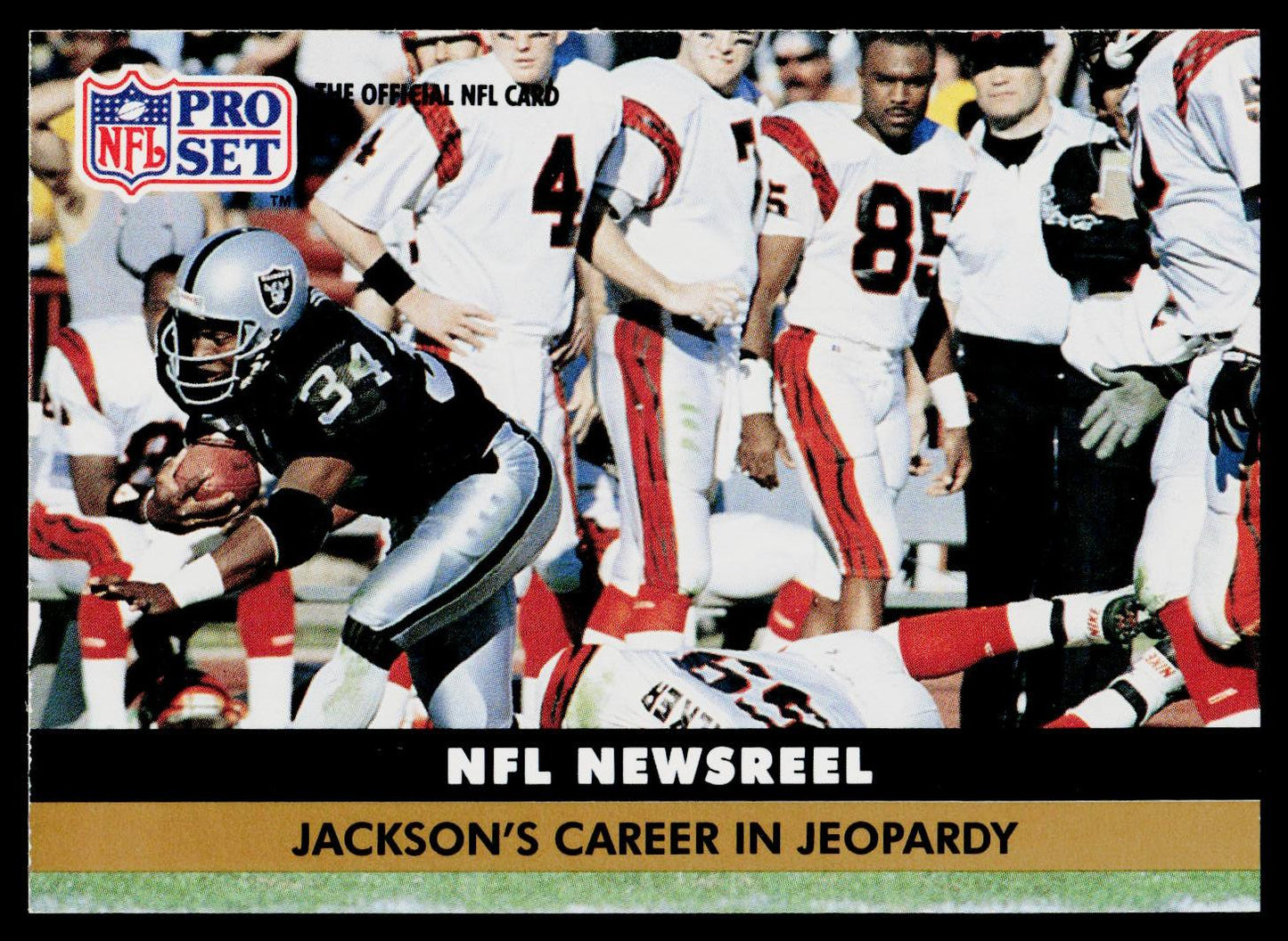 1991 Pro Set #346 Jackson's Career in Jeopardy