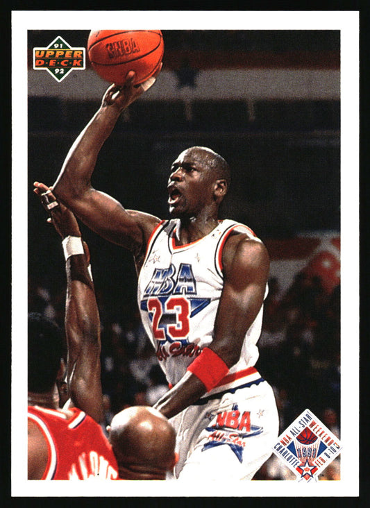 1991-92 Upper Deck #48b All-Star Checklist (Michael Jordan)