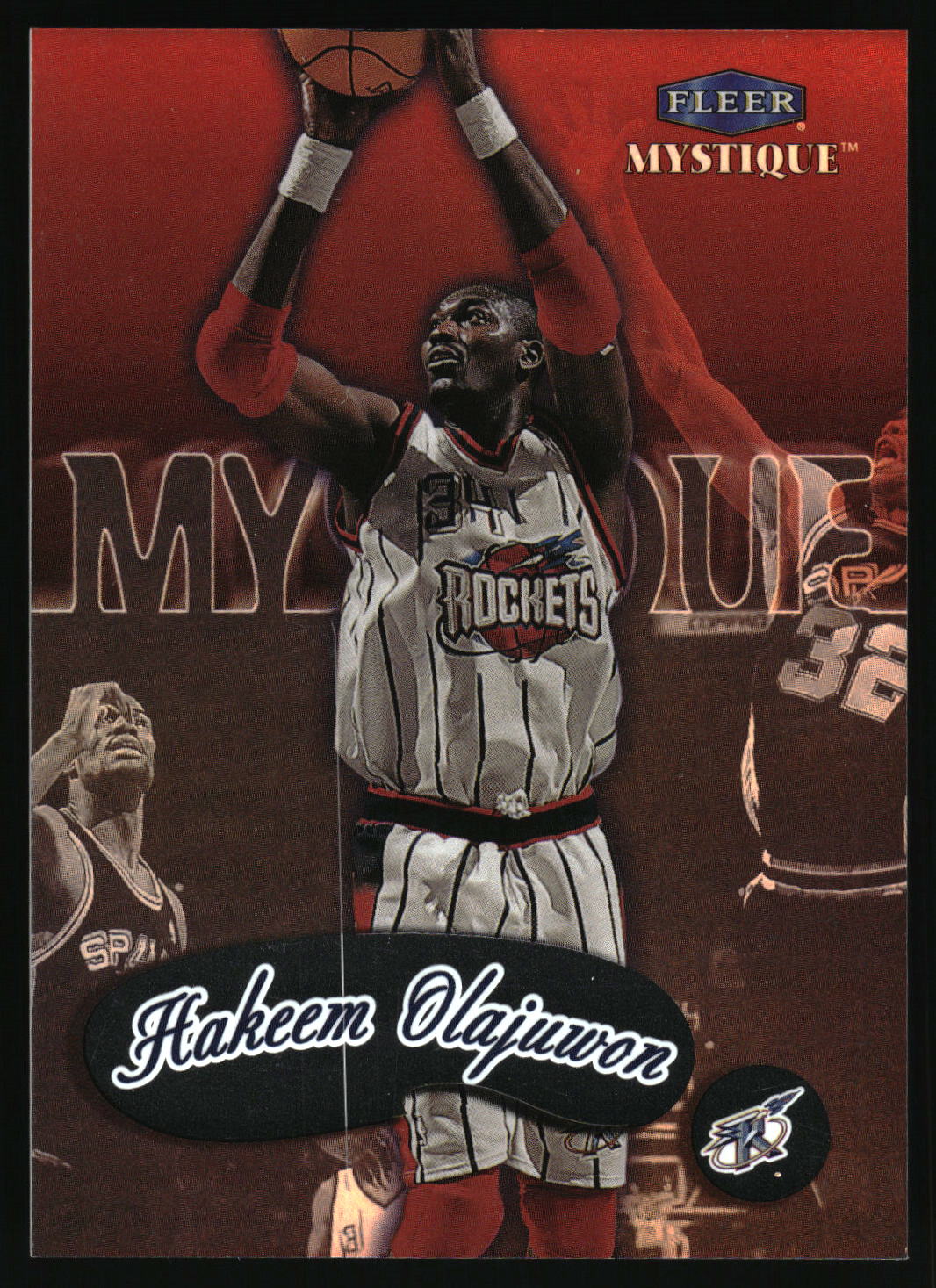 1999-00 Fleer Mystique #21 Hakeem Olajuwon Gold
