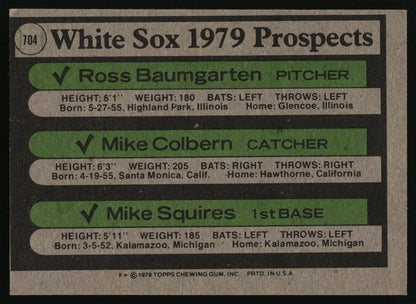 1979 Topps #704 White Sox 1979 Prospects