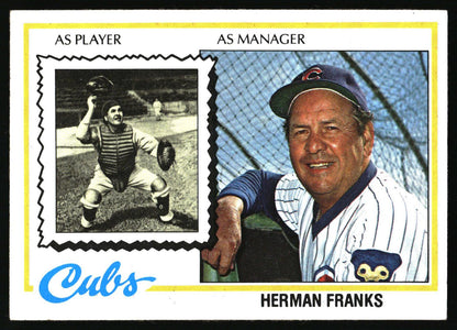 1978 Topps #234 Herman Franks