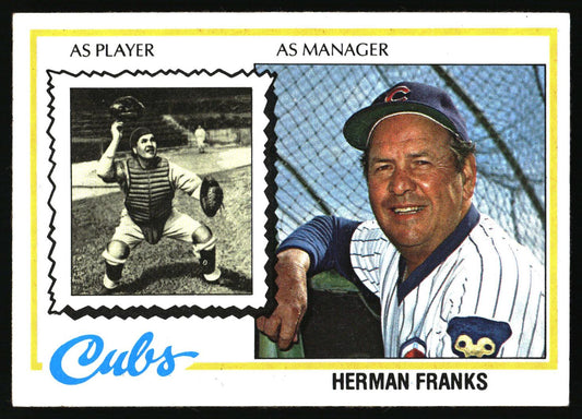 1978 Topps #234 Herman Franks