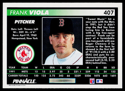 1992 Pinnacle #407 Frank Viola
