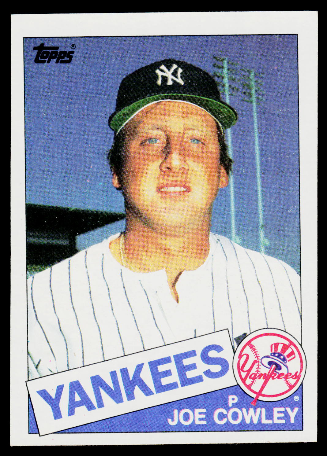 1985 Topps #769 Joe Cowley