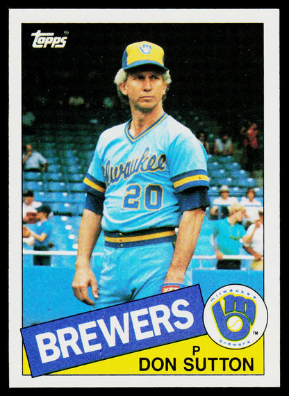 1985 Topps #729 Don Sutton