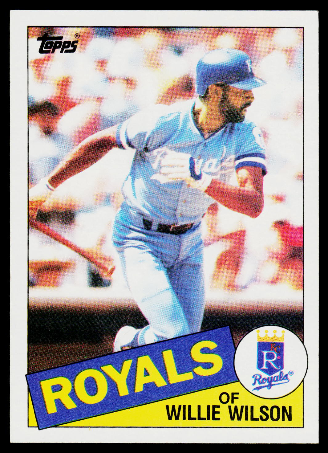 1985 Topps #617 Willie Wilson