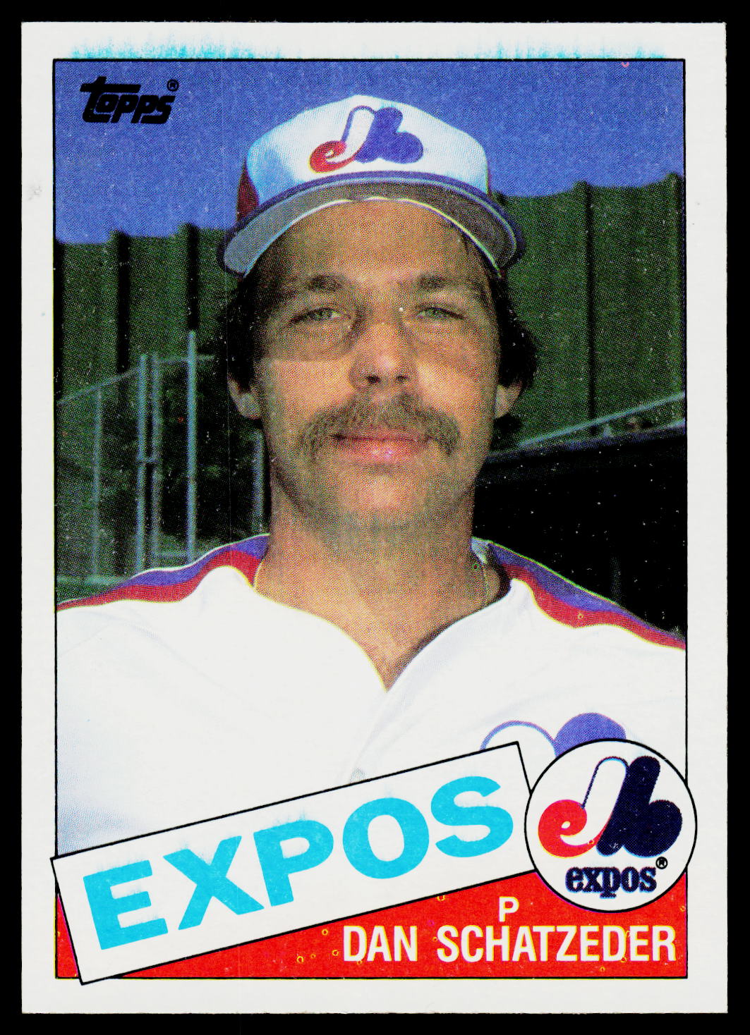 1985 Topps #501 Dan Schatzeder