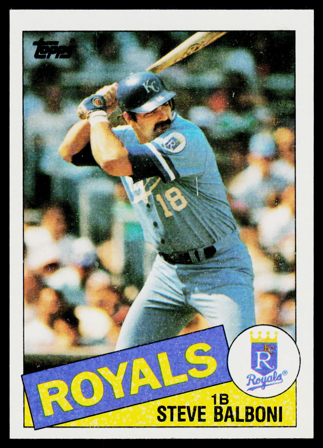 1985 Topps #486 Steve Balboni