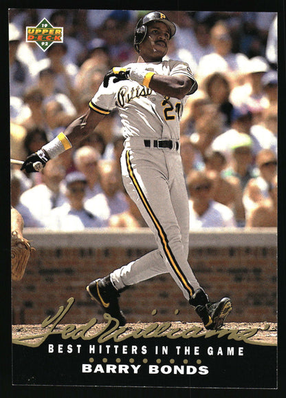 1992 Upper Deck #T2 Barry Bonds Ted Williams' Best