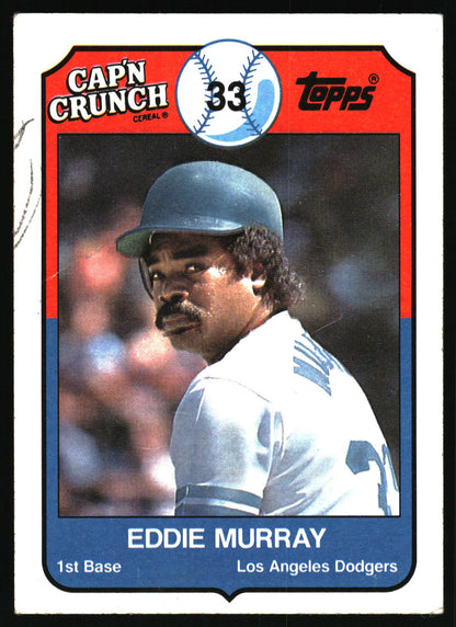 1989 Topps Cap'n Crunch #15 Eddie Murray