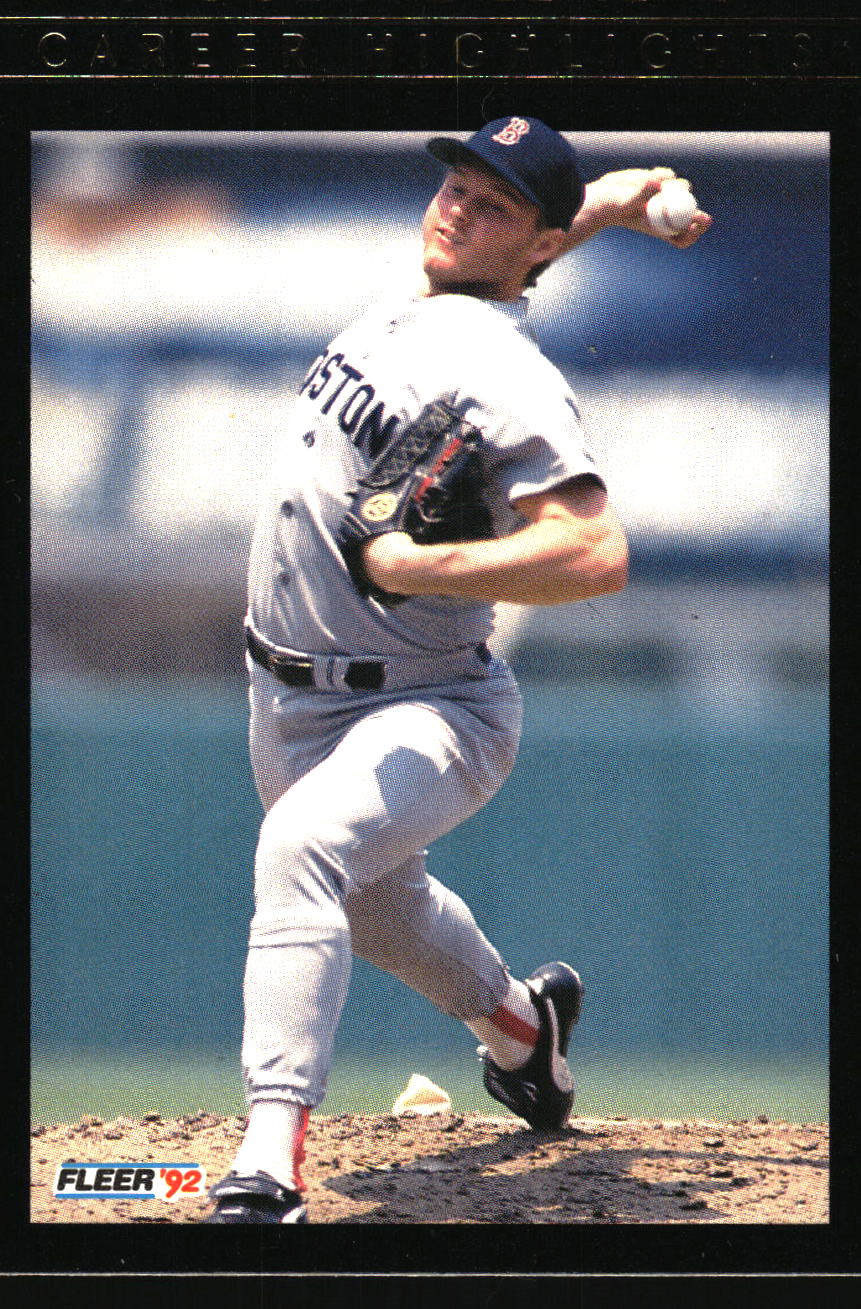 1992 Fleer #5 Roger Clemens Career Highlights