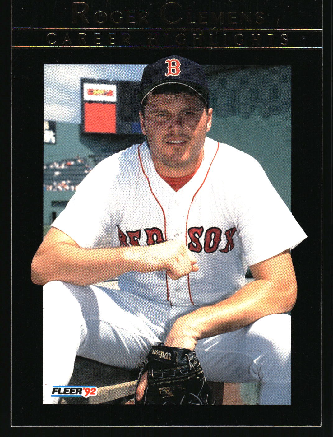 1992 Fleer #3 Roger Clemens Career Highlights