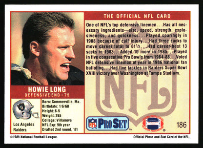1989 Pro Set #186 Howie Long