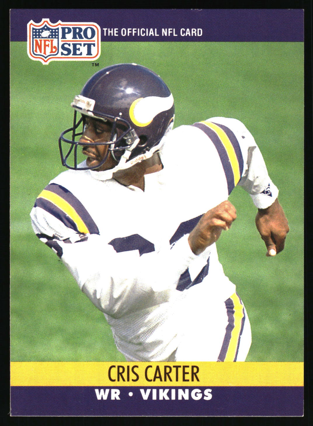 1990 Pro Set #571 Cris Carter