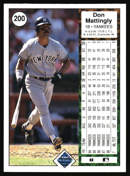1989 Upper Deck #200 Don Mattingly