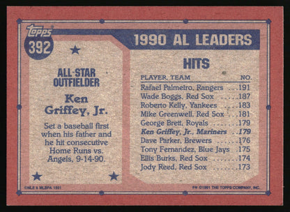 1991 Topps #392 Ken Griffey, Jr.