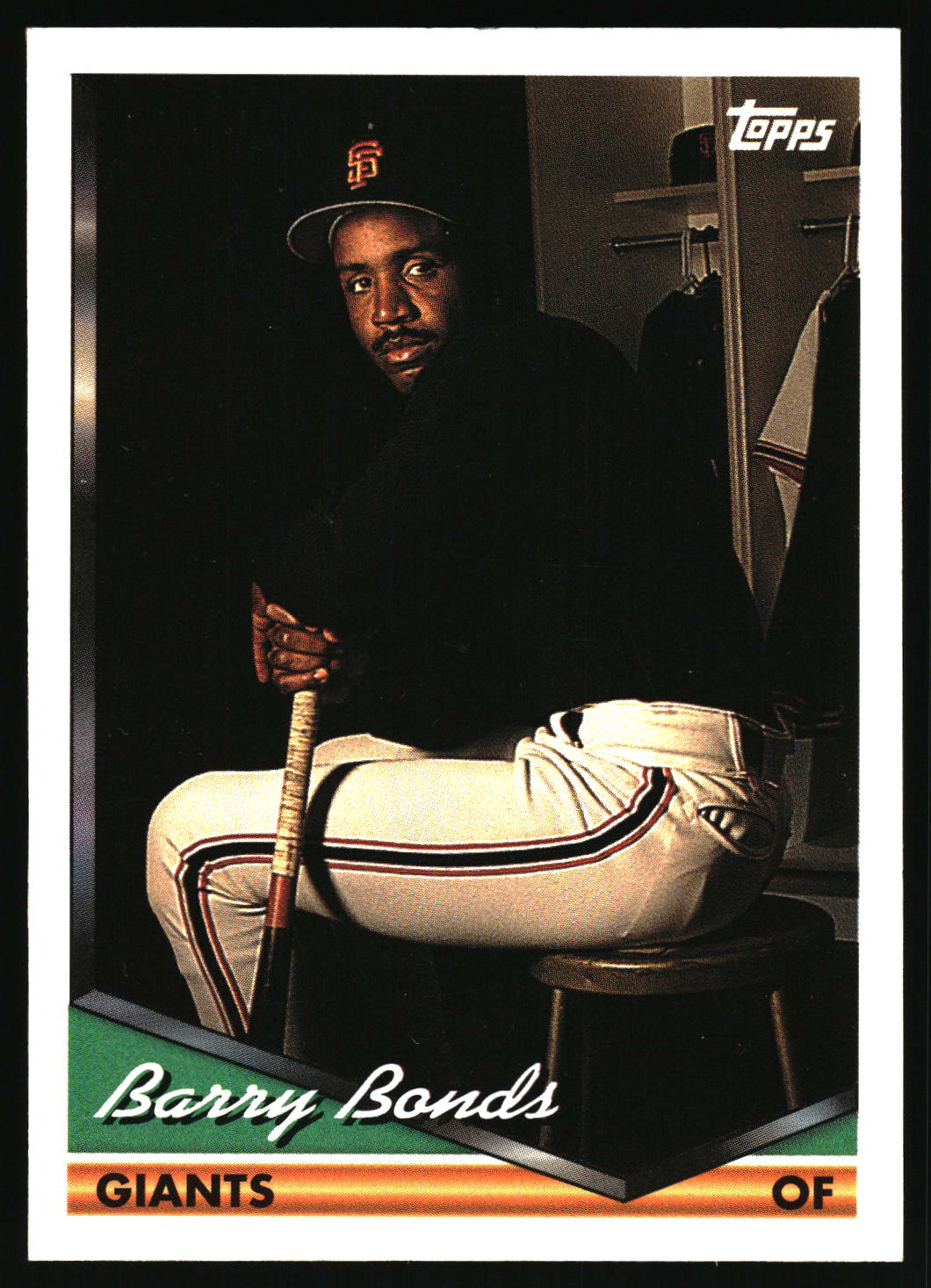 1993 Topps #2b Barry Bonds 1994 Topps Pre-Production Samples : Vertical