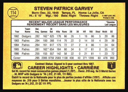 1987 Leaf #114 Steve Garvey