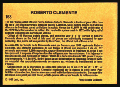 1987 Leaf #163 Roberto Clemente