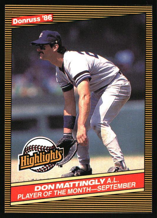 1986 Donruss Highlights #48 Don Mattingly