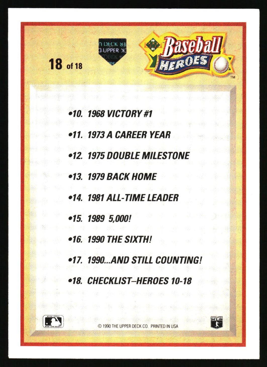1991 Upper Deck #18 Nolan Ryan Baseball Heroes: Nolan Ryan
