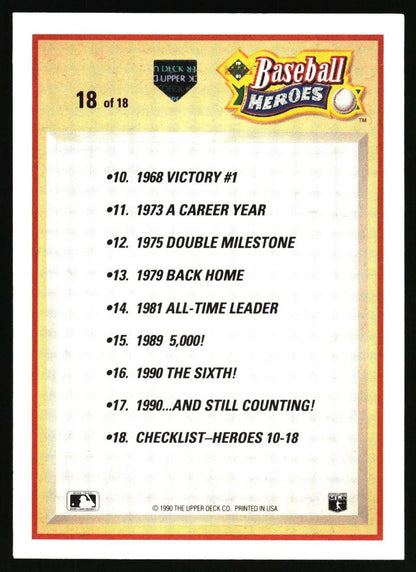 1991 Upper Deck #18 Nolan Ryan Baseball Heroes: Nolan Ryan