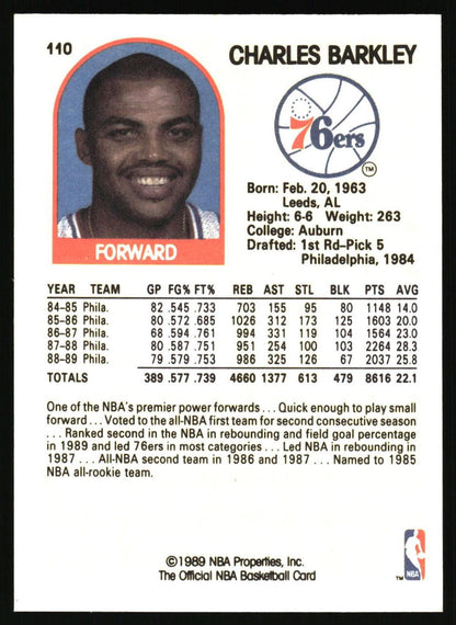 1989-90 Hoops #110 Charles Barkley