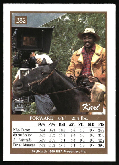 1990-91 SkyBox #282 Karl Malone